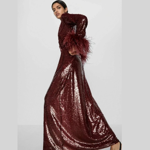 NWT Zara Limited Edition Sequin Dress/Robe - Picture 4 of 16
